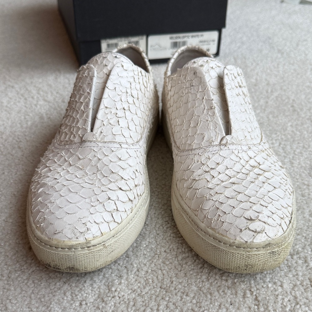 Vince Nelson White Python Sneakers - image 8